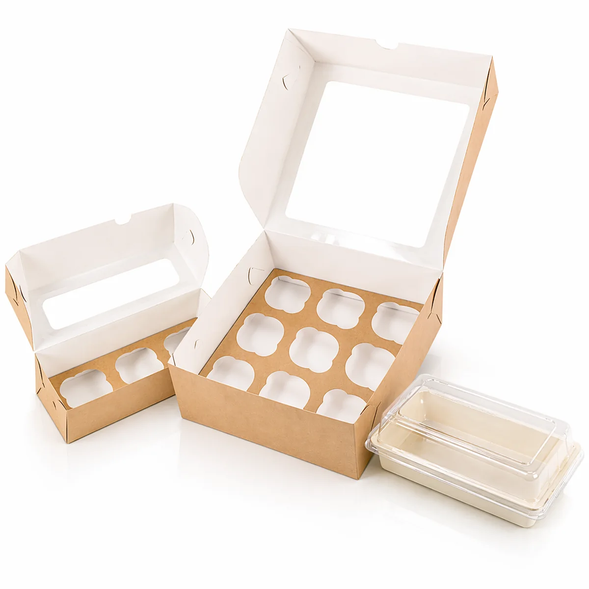 Cajas de presentación con ventana para alimentos