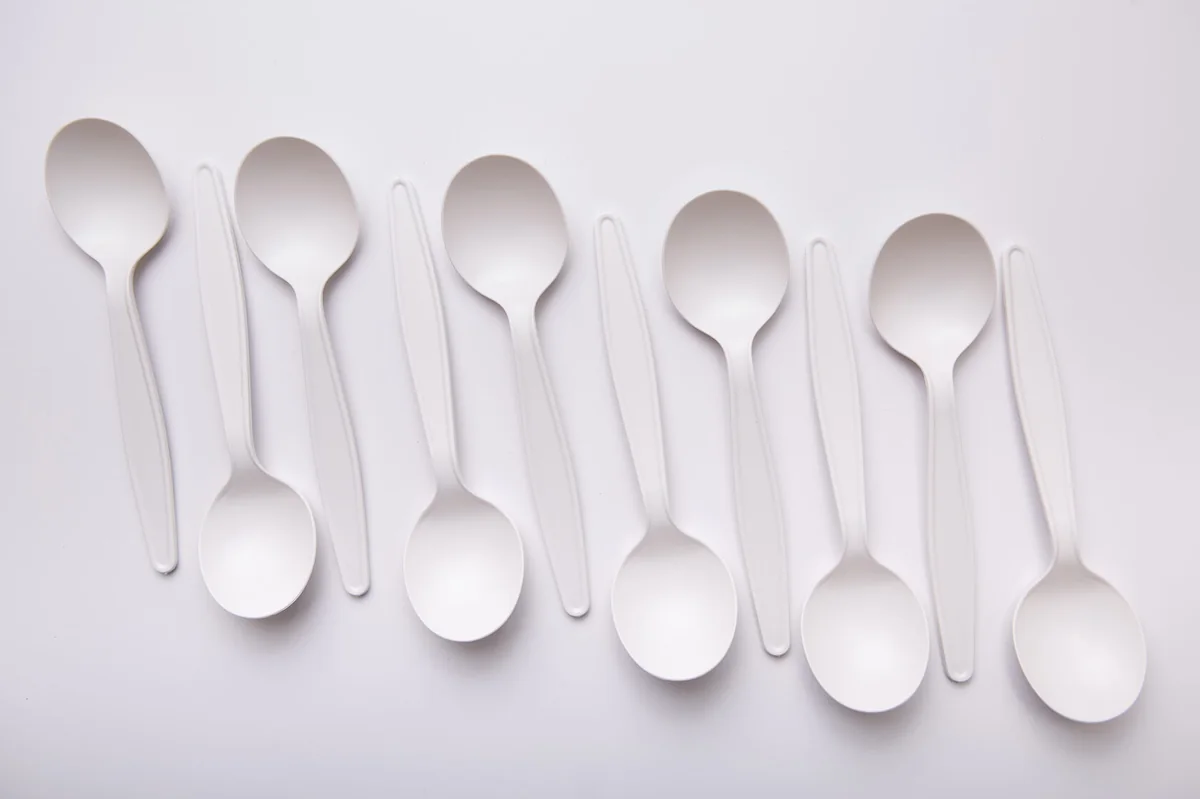 Cubiertos desechables para servicio de mesa